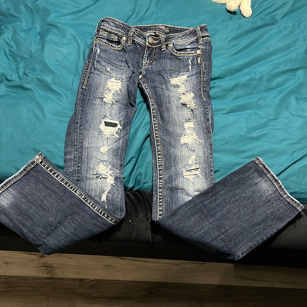 Silver jeans